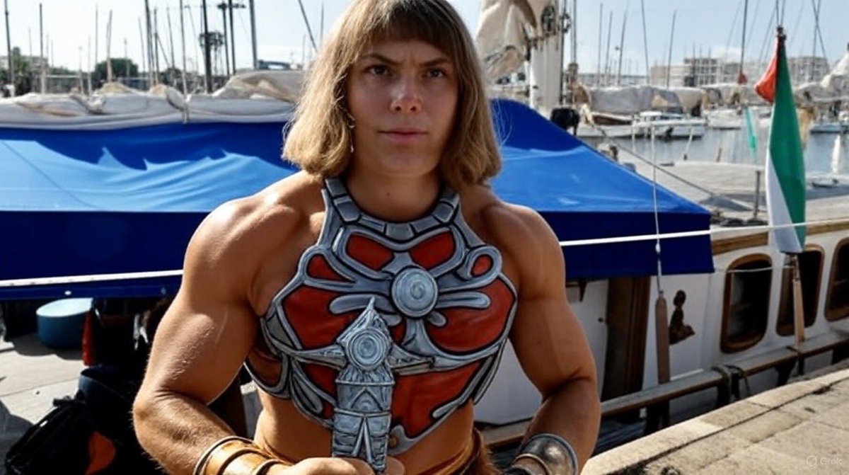 Be careful <a href="/realDonaldTrump/">Donald J. Trump</a> we know whom she really is 😂 #funny #HeMan