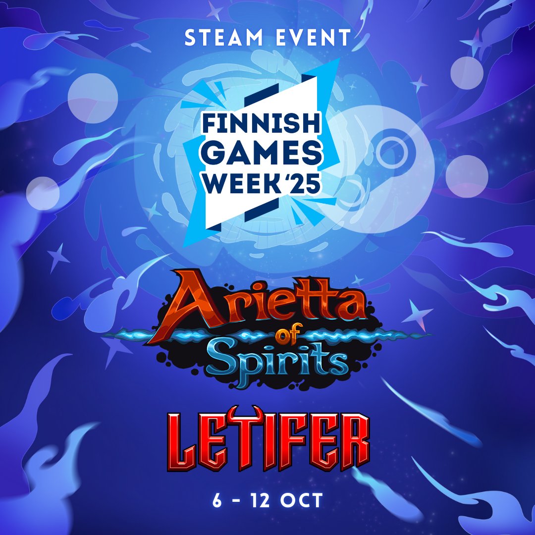 AriettaGame's tweet image. We are taking part in Finnish Games Week '25 on Steam!

Celebrate Finnish gaming by checking out these awesome games!
store.steampowered.com/sale/FinnishGa…

#steam #gaming