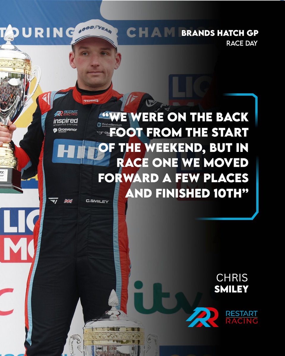 📰 Read what the drivers had to say about their BTCC finale race weekend at Brands Hatch GP 

Full weekend report - restartracing.co.uk/double-title-g…

#RestartRacing #BTCC #WeAreRestart