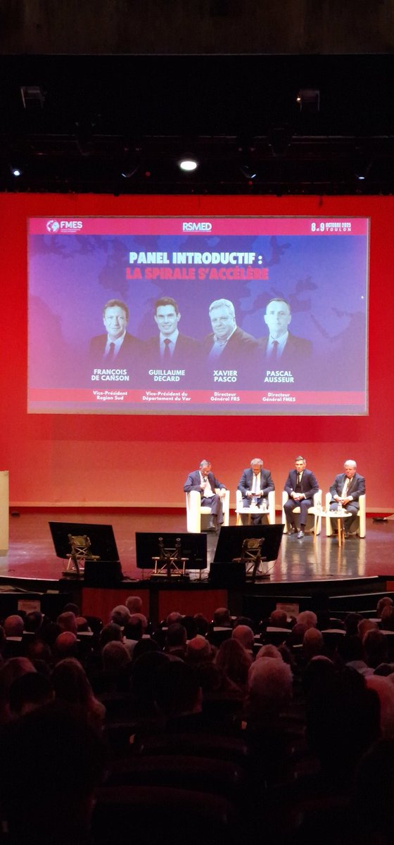WallyTirera's tweet image. Ce matin à #Toulon aux &quot;Rencontres stratégiques de la Méditerranée&quot; #FMES #RSMED25