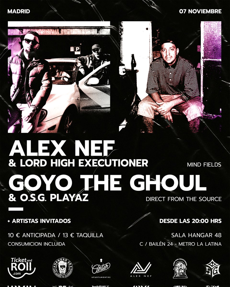 07/11/2025 Madrid 🚨🚨 ticketandroll.com/evento/alex-ne…