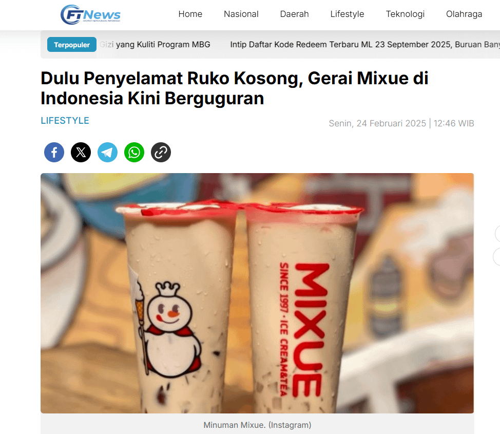 belajarlagiHQ's tweet image. Kabarnya banyak gerai Mixue yg gulung tikar karena kanibalisme antar outlet.

Momentum itu dimanfaatin sama brand eskrim lokal yg mirip sama Mixue, namanya Momoyo.

Momoya pake strategi Opportunistic Substitution supaya bisa masuk cepet ke ruang kosong yg ditinggalin Mixue👇