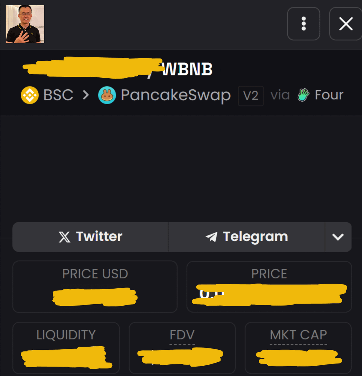 🚨 CZ WILL PUMP ANOTHER #BNB MEME — AND I FOUND IT.

Remember when I tracked the wallets of Dexscreener, Pumpfun, and Jupiter teams?

I did it again — this time, I found a wallet directly connected to the Binance team.

90% of insiders from $币安人生, $4, and $ASTER are buying it