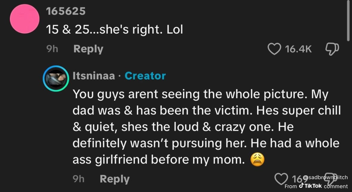 lidolmix's tweet image. OP justifying what the dad did is just insane like wdym he’s the victim bc he’s chill and quiet😭