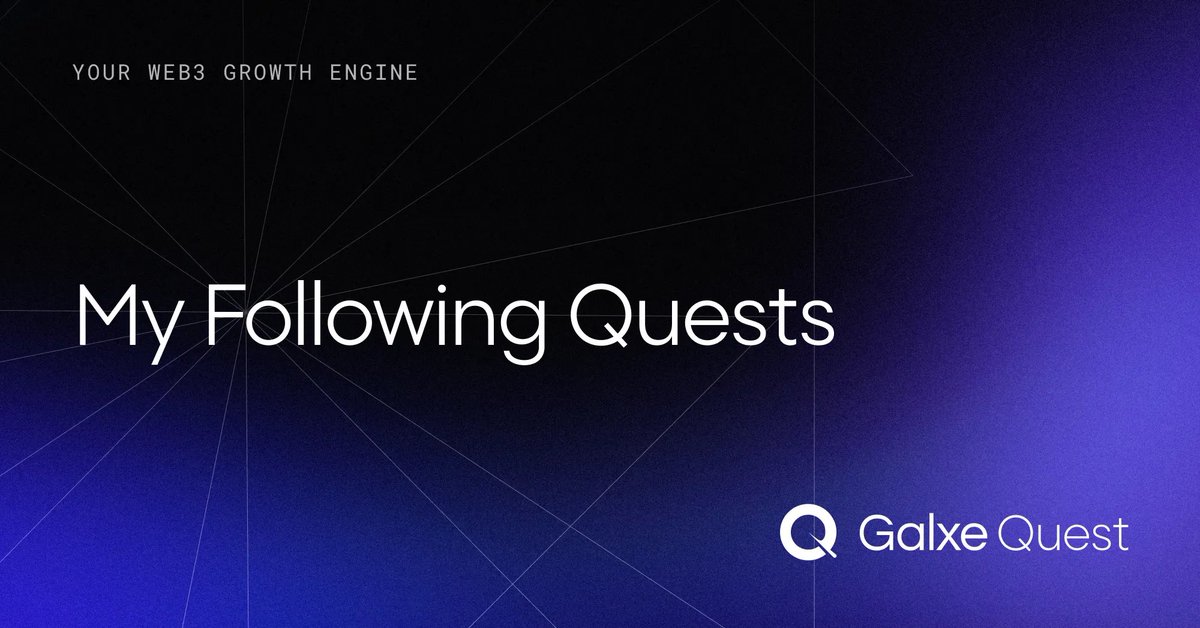 HOMΞR (@homersigma) on Twitter photo 13 Free Galxe Quests to Farm 💫
If you wanna farm airdrops without spending $1 👇
⚙️ <a href="/ForteProtocol/">Forte Protocol</a> — raised $910M
🔗 galxe.com/quest/FortePro…
⚙️ <a href="/irys_xyz/">Irys (✧ᴗ✧)</a> — raised $18.9M
🔗 galxe.com/quest/Irys/GCt…
⚙️ <a href="/soneium/">Soneium 💿</a> — TBA
🔗 galxe.com/quest/Soneium/…
⚙️ <a href="/AlgoFoundation/">Algorand Foundation</a> — raised 13 Free Galxe Quests to Farm 💫
If you wanna farm airdrops without spending $1 👇
⚙️ <a href="/ForteProtocol/">Forte Protocol</a> — raised $910M
🔗 galxe.com/quest/FortePro…
⚙️ <a href="/irys_xyz/">Irys (✧ᴗ✧)</a> — raised $18.9M
🔗 galxe.com/quest/Irys/GCt…
⚙️ <a href="/soneium/">Soneium 💿</a> — TBA
🔗 galxe.com/quest/Soneium/…
⚙️ <a href="/AlgoFoundation/">Algorand Foundation</a> — raised