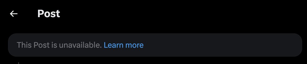 for some reason my posts are being blocked by X with no notice...