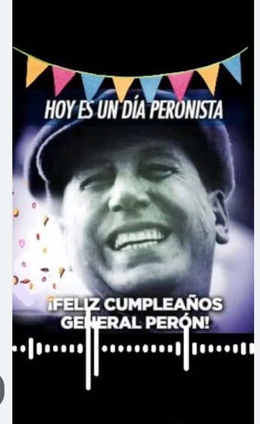 Un día como hoy,nacía el General Juan Domingo Perón,feliz día mi General!
Viva la Justicia Social!✌️🇦🇷
#BuenMiercoles
#PeronCumple
#HabraConsecuencias
