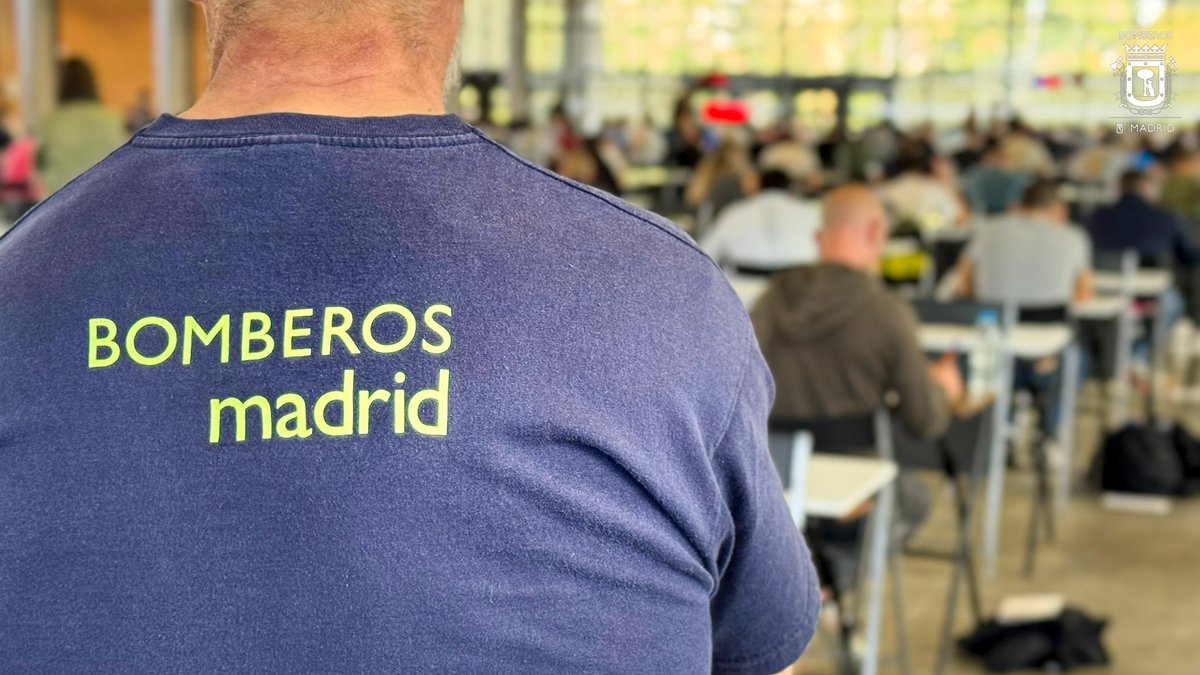 BomberosMad's tweet image. Opositores a Bombero/a Conductor/a Especialista, para cubrir 60 plazas, realizando el primer y segundo ejercicio de la fase de oposición. Pruebas:
- Conocimiento de temario
- Habilidad funcional. Orientación espacial en la ciudad de Madrid

Mucha suerte a los participantes👩‍🚒👨‍🚒