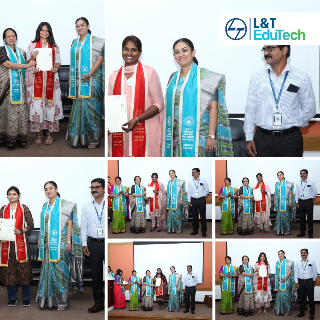 lntedutech's tweet image. A proud milestone in our journey of bridging academia and industry!
Students from M.O.P. Vaishnav College for Women have successfully completed the Diploma Certification on GST Practitioner, conducted in collaboration with L&amp;amp;T EduTech.
#LnTEduTech #MOPVaishnav #SkillDevelopment