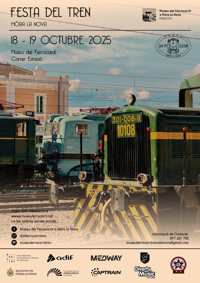 La Festa del Tren 🚂 
Móra la Nova
ffcc.