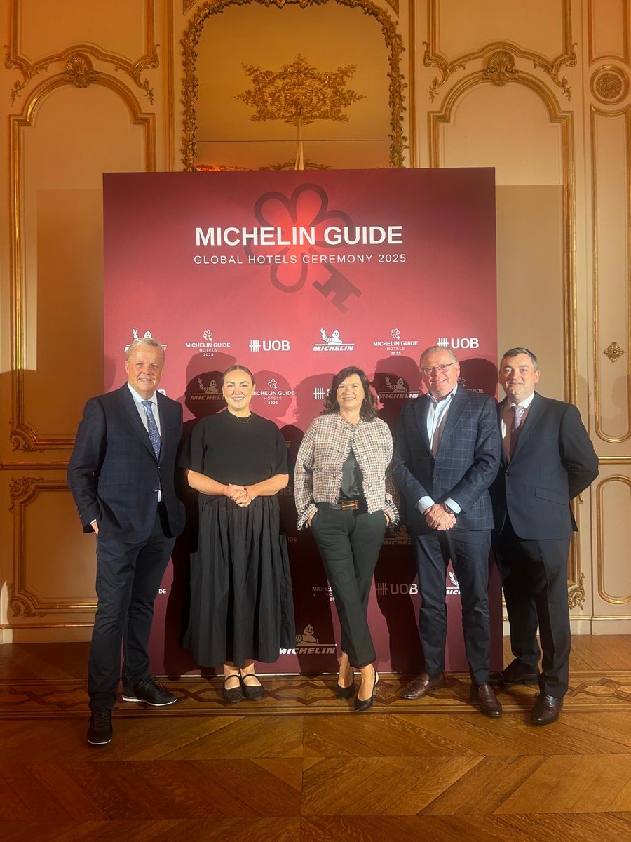 Delighted to have our owners Frankie &amp; Josephine Whelehan in Paris today for the Global Hotels Ceremony 2025 for <a href="/MichelinGuideUK/">The MICHELIN Guide</a> representing <a href="/TheWilderDublin/">The Wilder Townhouse, Dublin</a> 
In great company with <a href="/TheAdareManor/">Adare Manor</a> &amp; <a href="/CashelPalace/">Cashel Palace Hotel</a> 

#michelin2025