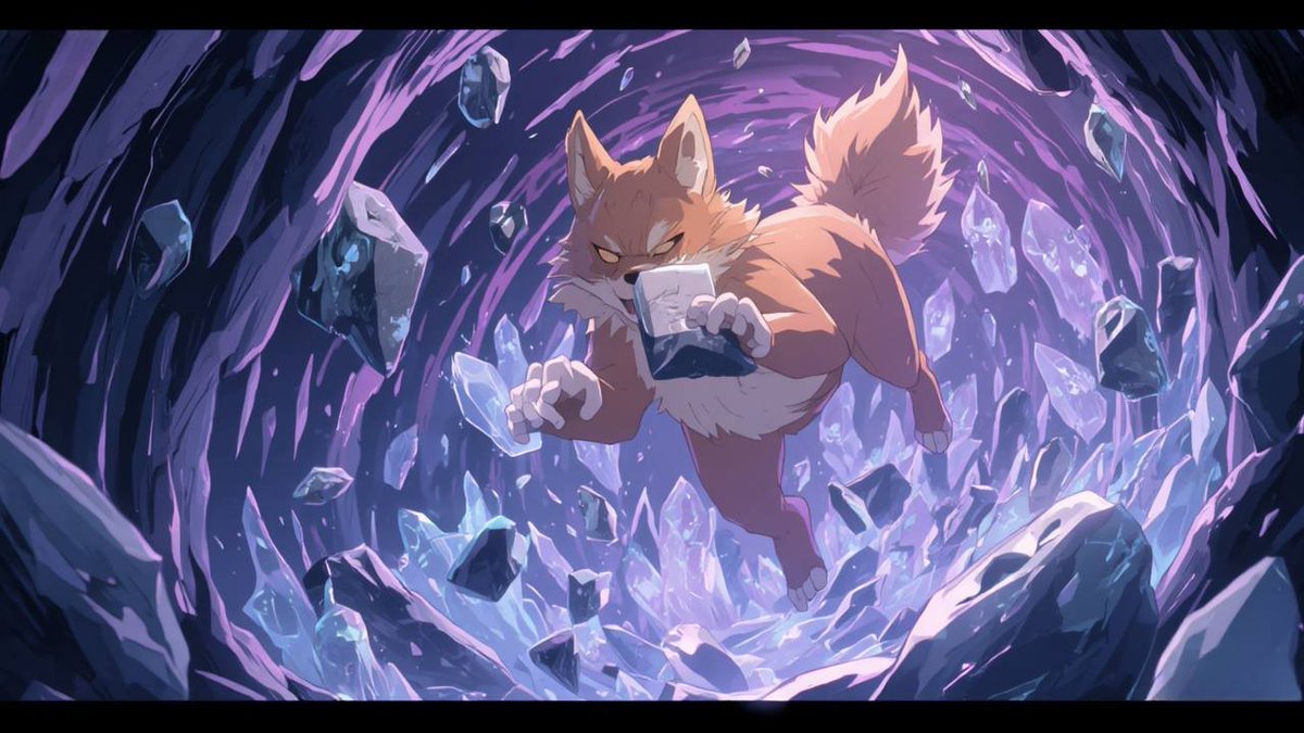 KDOGcoin_'s tweet photo. Found it! In the corner of the abyss, the heroic dog discovered Mark's unique signature. With a crystal ore key bearing the signature, he mustered all his strength and dashed out of the vortex. https://t.co/TUNvF581yq