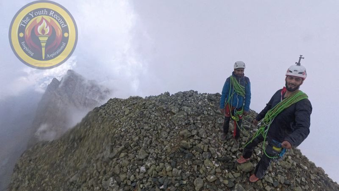TalkJavid's tweet photo. Scaling the Impossible   On Sept 18, Kashmiri climbers Inayat Ullah Bhat &amp; Laway Mudasir made history by conquering the Cathedral Dome (4,730m) in Kulgam — the first-ever ascent of this “unclimbable” peak.  
#Kashmir #Mountaineering #YouthPower #Inspiration #Adventure https://t.co/QsfP0nNr7u