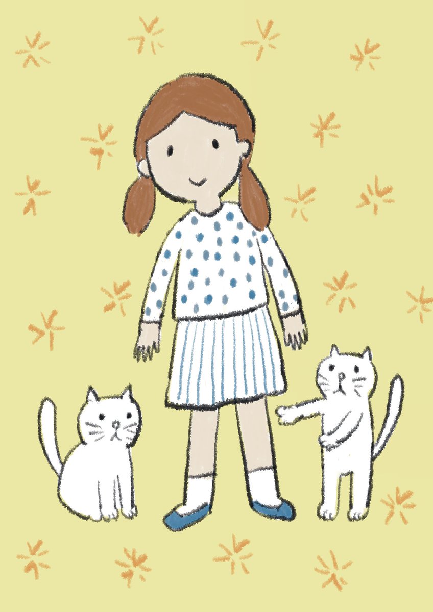 apple_hitomi_'s tweet photo. だいぶ涼しくなりましたね。

#猫　#イラスト https://t.co/01UIVJaip2