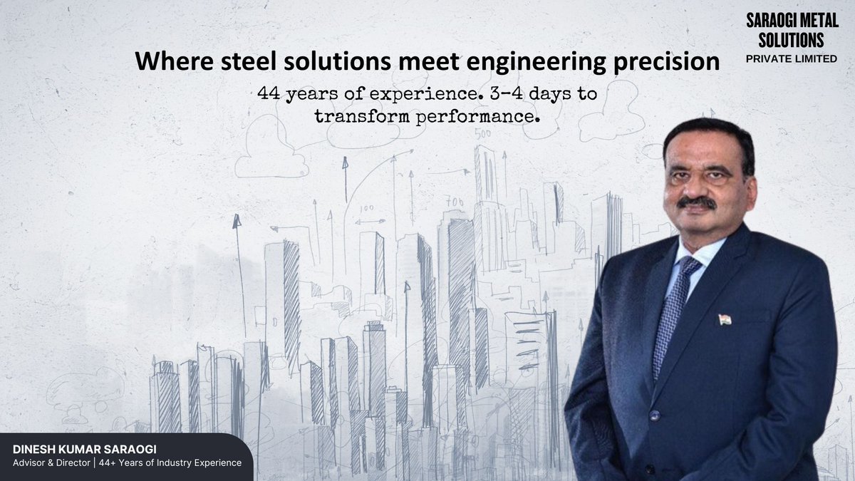SaraogiMtlSoln's tweet image. At Saraogi Metal Solutions, we don’t just promise —we deliver measurable results that transform operations.

Read full article at: shorturl.at/OMf4u

Let’s make your plant perform at its peak. 💡
Connect with us today.

#PerformanceDelivered #SaraogiExcellence