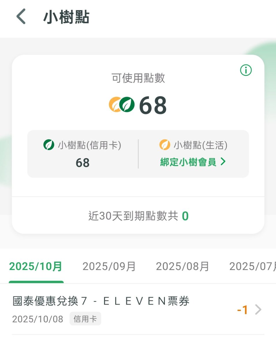國泰世華優惠Appで初めてポイント交換した。還元率0.3%だけど失効させるのは勿体ない。セブンの茶葉蛋が１ポイントで買えた。お得やな！来年３月までの期限。茶葉蛋大好きだから楽しみ🥰
我是第一次在國泰世華App上兌換商品的，剛好有發現茶葉蛋一個只要1點數就能換，到期日是明年3月，我好想趕快吃🥰
