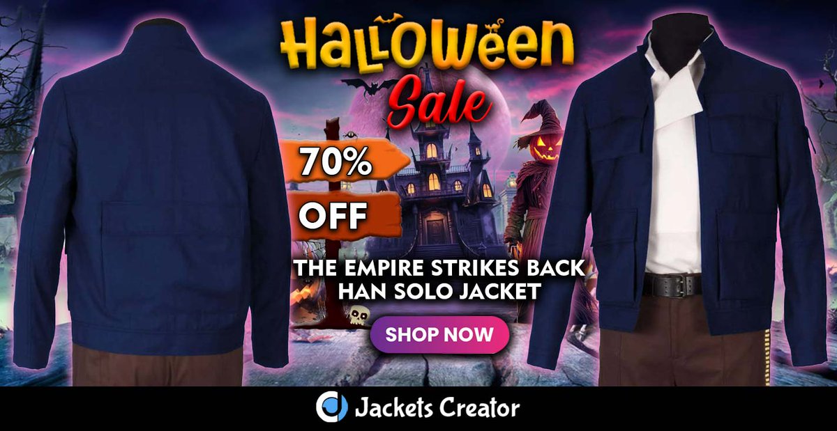 jacketscreator's tweet image. Smooth skies, sharper style ⚡
Han Solo (Bespin) Jacket – 70% OFF this Halloween!

👉 jacketscreator.com/product/bespin…

#HalloweenSale #HanSolo #BespinJacket #StarWarsFashion #SmugglerStyle #JacketsCreator