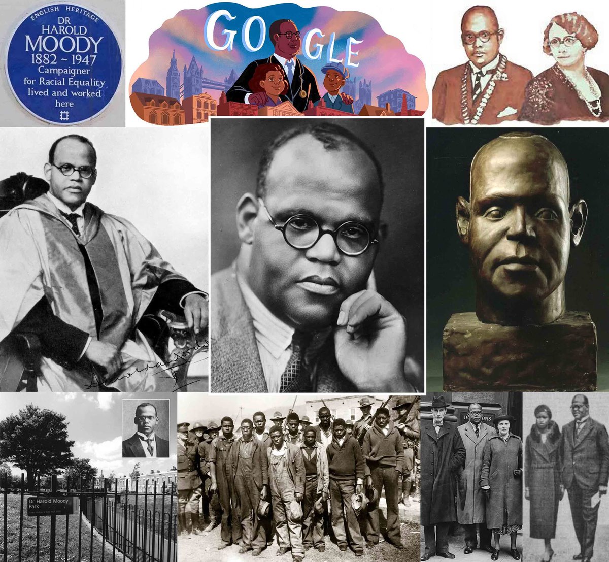 Harold Moody (8 Oct 1882 – 24 Apr 1947) #Jamaican physician and activist, born 143 years ago today in #Kingston. Wolmer's alumnus. 1904 went to UK to study medicine at King's College, London; topped his class. Campaigned against racial prejudice; established League of Coloured
