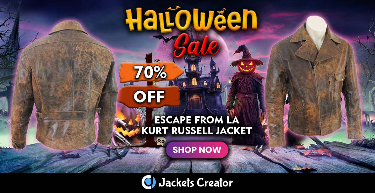 jacketscreator's tweet image. Escape ordinary this Halloween.
Snake Plissken Jacket – 70% OFF now!

👉 jacketscreator.com/product/escape…

#HalloweenSale #SnakePlissken #EscapeFromLA #ActionGear #JacketsCreator