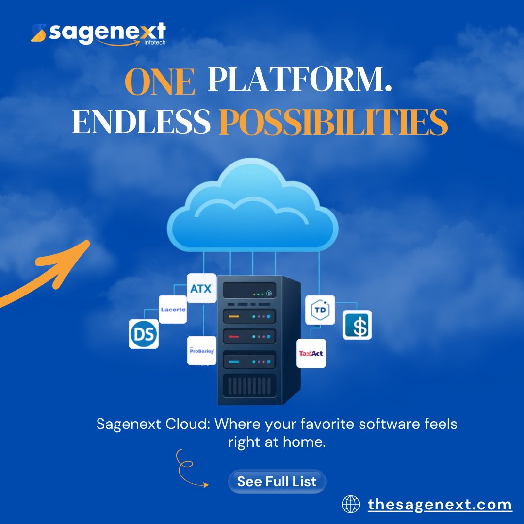 Sagenextinfo's tweet image. @Sagenextinfo  hosts leading tax and accounting apps like QuickBooks, Drake, Sage, and TaxWise, among others.  
It’s reliable, scalable, and ready for your firm.  
Link in comment 👇

#TaxSoftware #CloudMigration #AccountingTools #QuickBooks #SageHosting