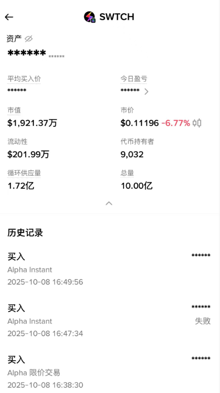 eth98k's tweet photo. 继续抄点 $SWTCH  多链预言机 币安ALPHA项目 https://t.co/L7F5WJcBb6