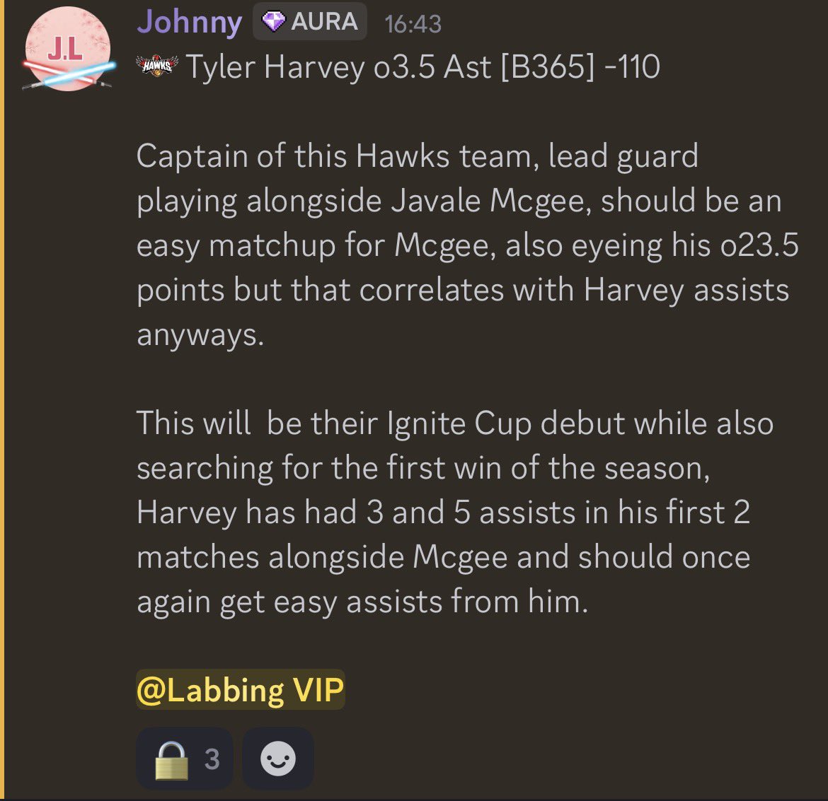 johnny_lockzzz's tweet image. HUGE start to the day as we go 5-0 in the NBL and the European Comp. 🧹

✅ Tyler Harvey o3.5 Ast (5)
✅ Jonah Bolden u1.5 3PM (0)
✅ Tyson Walker o5.5 R+A (8)
✅ SL Benfica u167.5 total 
✅ U BT Cluj-Napoca ML

I’ve already POSTED a couple WNBA plays alongside some more European…