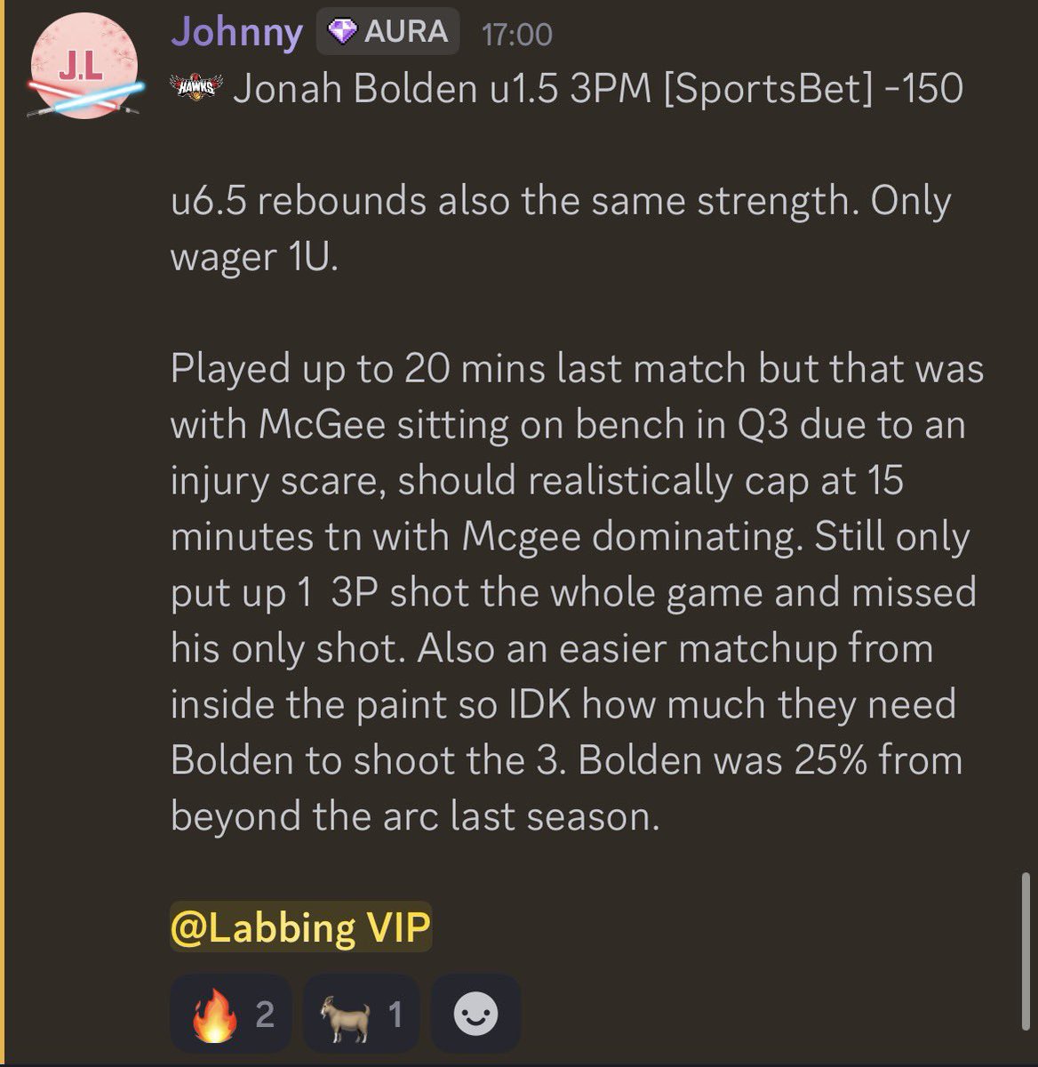 johnny_lockzzz's tweet image. HUGE start to the day as we go 5-0 in the NBL and the European Comp. 🧹

✅ Tyler Harvey o3.5 Ast (5)
✅ Jonah Bolden u1.5 3PM (0)
✅ Tyson Walker o5.5 R+A (8)
✅ SL Benfica u167.5 total 
✅ U BT Cluj-Napoca ML

I’ve already POSTED a couple WNBA plays alongside some more European…