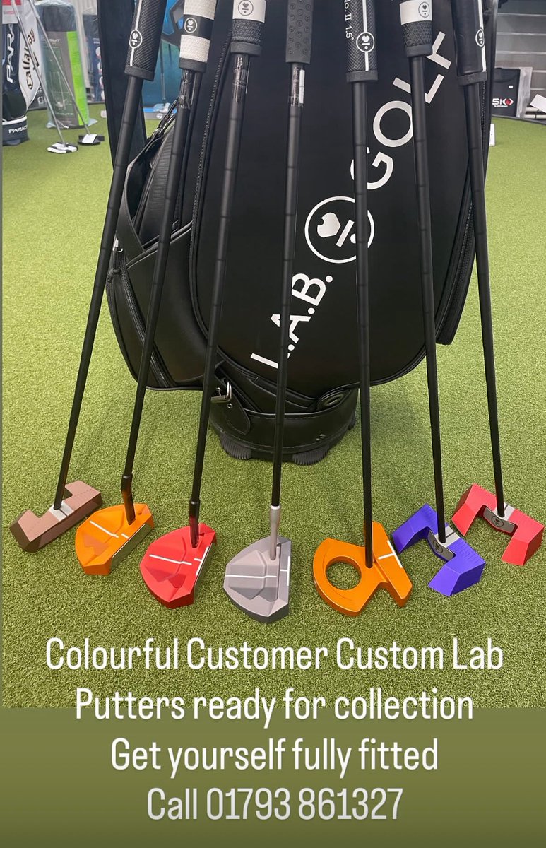 WragBarnProShop's tweet image. Great to have these custom fitted LAB Putters arrive for our customers. All fully fitted with a variety of Length, Lie, Colour. Grab your LAB from a fully Custom fitting store here @WragBarn 

#golf #LABGolf #labgolfputters #HSPutter #DF3 #OZ1 #customfitted #golfswindon #putters