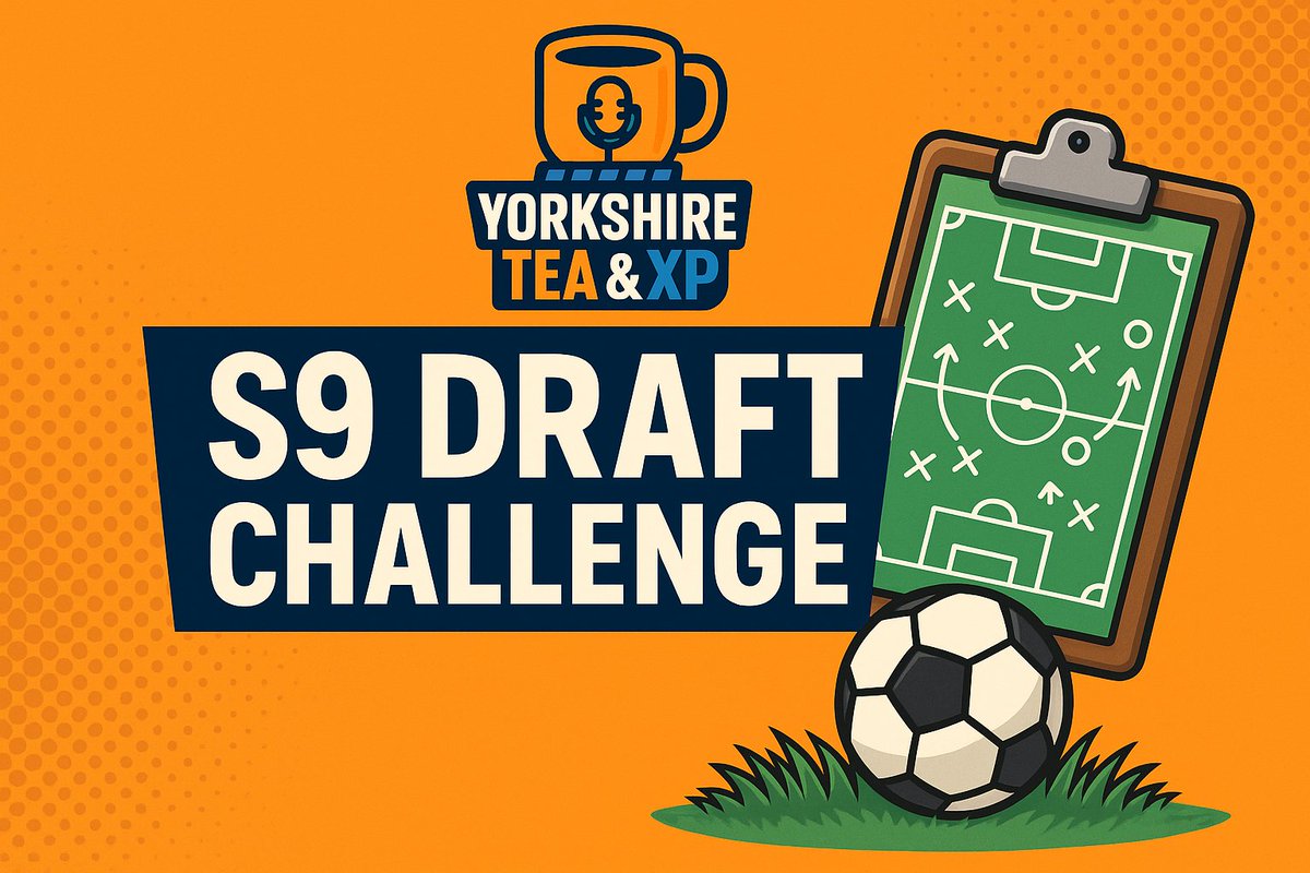 The Yorkshire Tea &amp; XP – S9 Draft Challenge will Premiere on YouTube in 5 hours time.

It runs a little under 1 hour in length, but don't worry there is still plenty of banter in there.

We enjoyed this, we hope you do too!

👉 youtu.be/MV-oe4ggxhw

#PlayMFL #MFL #YTXP