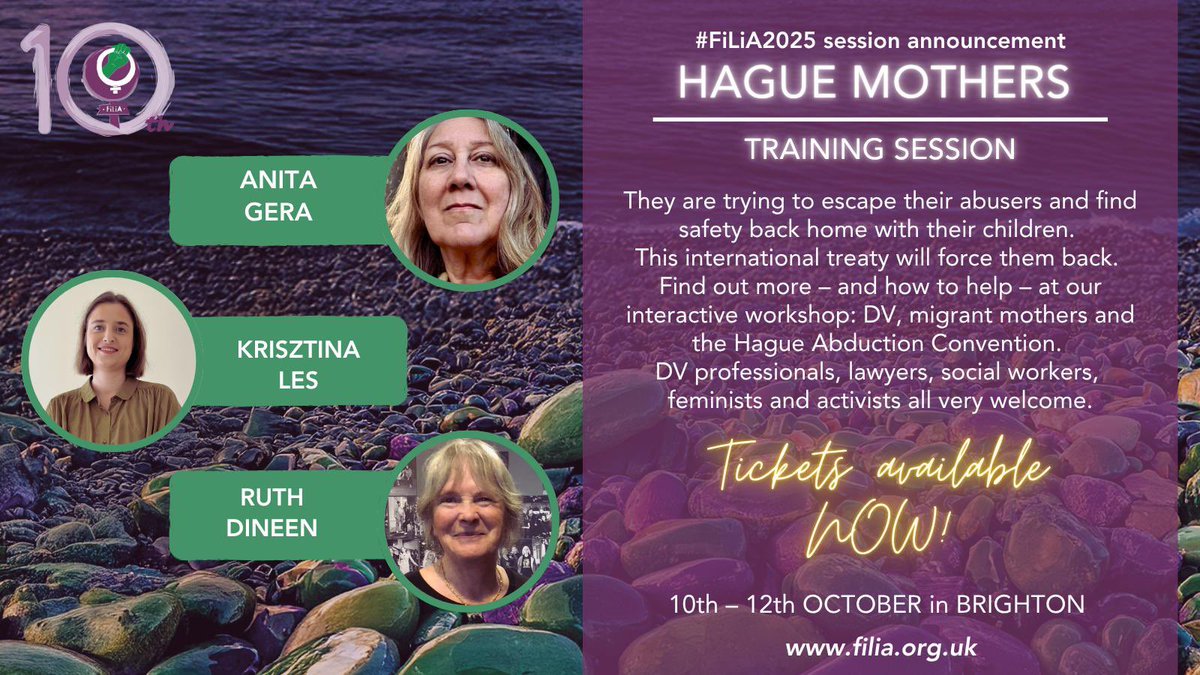 HagueExplained's tweet photo. Are you going to the @FiLiA_charity conference in Brighton this coming weekend? If so be sure to catch our co-founder, @AnitaSGera, who will be speaking on Saturday and co facilitating a workshop about the Hague Convention too. https://t.co/LOVWgFFyJo