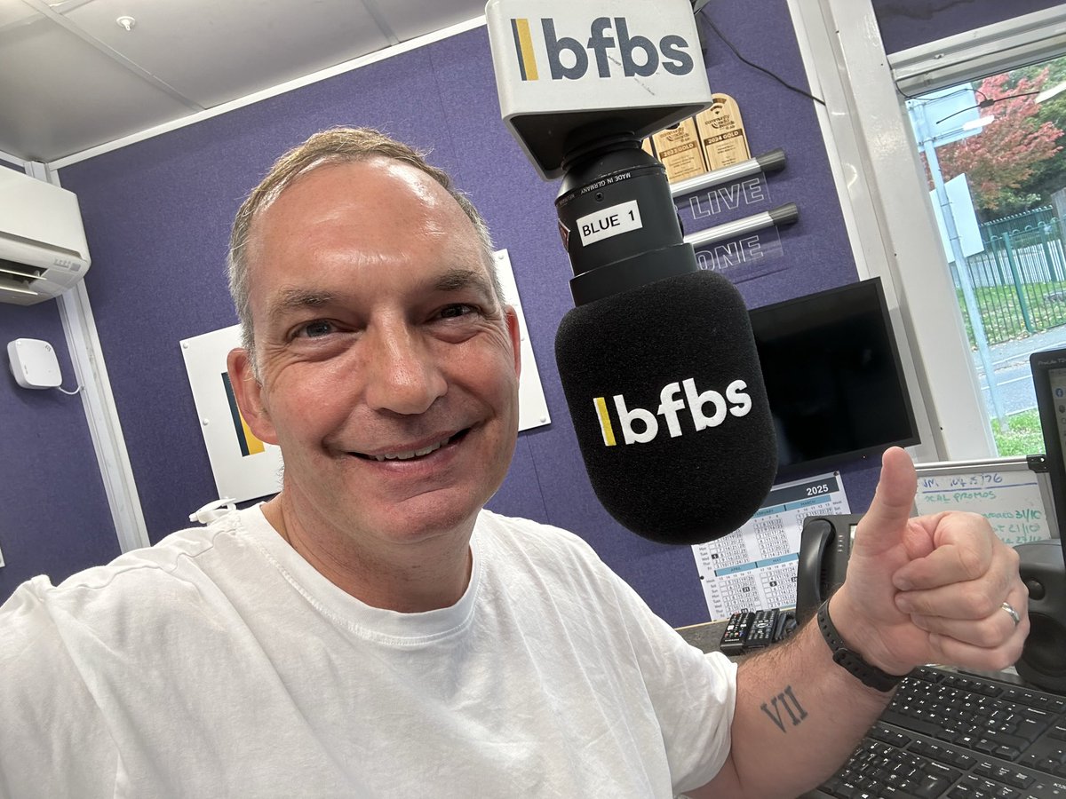 richwbfbs's tweet image. Good Afternoon Team it’s Wednesday. 

I kick 🦵 start the BFBS Aldershot Afternoon Show at 1pm

At 1.45pm I chat to Councillor Keith Dibble about next month’s @RushmoorCouncil Men’s Health Day in Aldershot.  

Have a wonderful afternoon. 😀