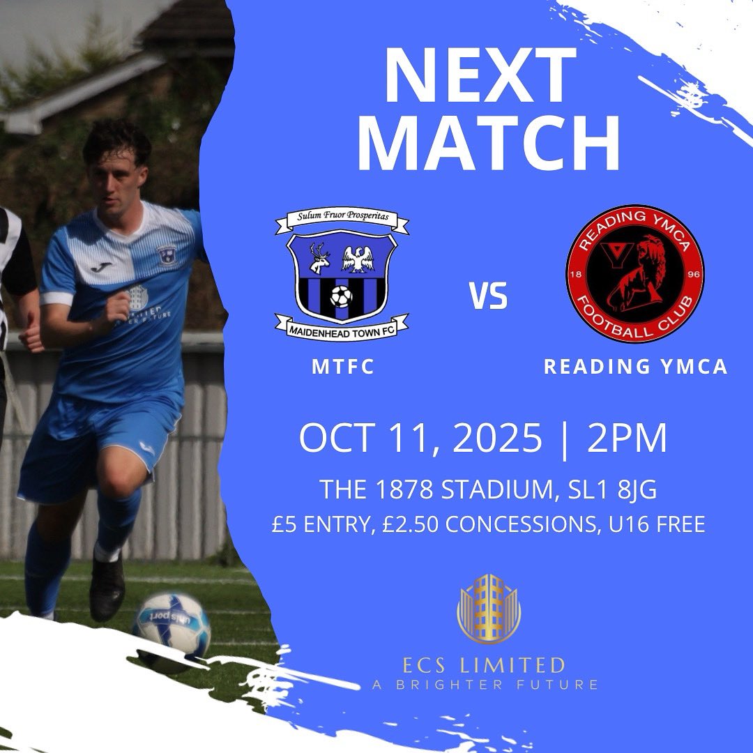 It’s cup action this week for the First Team, in the first round of the County Cup 

⚽️ vs <a href="/ymca_fc/">Reading YMCA FC</a>  
🏟️ The 1878 Stadium
🏆 Charles Twelftree Trophy
⏰ 2pm

<a href="/fiberkshire/">Football in Berkshire</a> @bbfa

#MTFC #UpTheTown