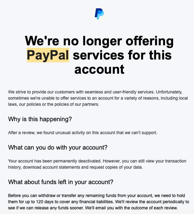 A friend and I started a side business for single origin maple syrup. We sell through Shopify and sell in the UK and a bit in Hong Kong. One HK user purchased via PayPal a few months ago, so I setup a PayPal account for the business. That's the only purchase that has been made