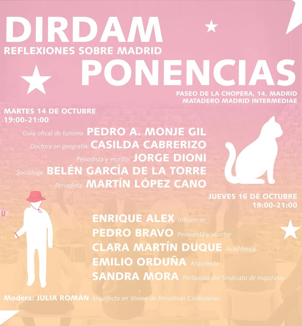 💁‍♀️La próxima semana <a href="/intermediae/">intermediae</a> acoge coloquios del proyecto 𝗱𝗶𝗿𝗱𝗮𝗠 / 𝗥𝗲𝗳𝗹𝗲𝘅𝗶𝗼𝗻𝗲𝘀 𝘀𝗼𝗯𝗿𝗲 𝗠𝗮𝗱𝗿𝗶𝗱, iniciativa de <a href="/desdevic/">VIC</a>, que explora el impacto del turismo en nuestra ciudad🔽
mataderomadrid.org/programacion/d…

14 y 16 oct.📍#MataderoMadrid
19 a 21h🆓Gratuito