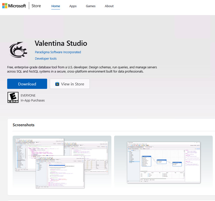 omegabundle's tweet image. Free data management suite Valentina Studio is now available on the #Microsoft Store - Download it today. #sqlite #mysql #mariadb #analytics  bit.ly/4nxdtxI