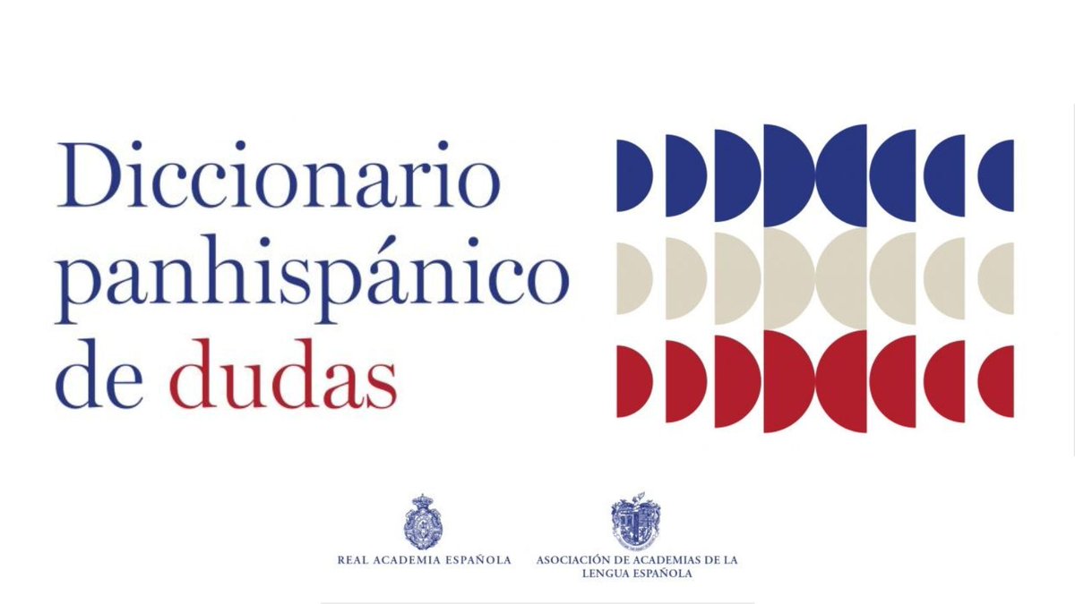 RAEinforma's tweet photo. 📖 ¿Tiene preguntas lingüísticas? Resuélvalas con la nueva edición del «Diccionario panhispánico de dudas».

Una obra de la RAE y la @ASALEinforma en la que encontrará respuestas a las cuestiones más habituales que plantea el uso del español: https://t.co/KPnOTj2WE8. https://t.co/Pu6q8gbafw