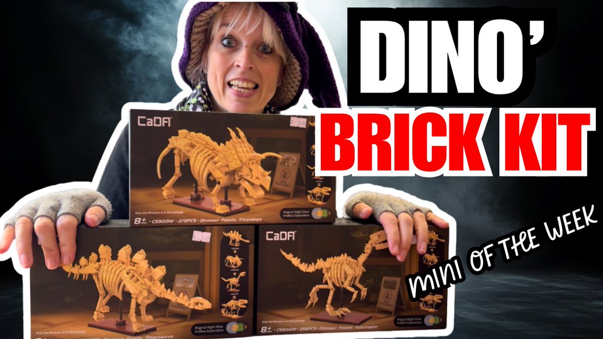 MightyLGames's tweet image. 🦖 This week’s Mini of the Week: CaDA Dinosaur Fossil Kits
Lego-compatible, glow-in-the-dark &amp;amp; perfect for cosy hobby nights. 
Which dino would you build first – Stegosaurus, Velociraptor, or Triceratops?

youtu.be/WB2av7bRvdQ?si…

#MiniOfTheWeek #CaDABricks #ModelBuilding #AFOL