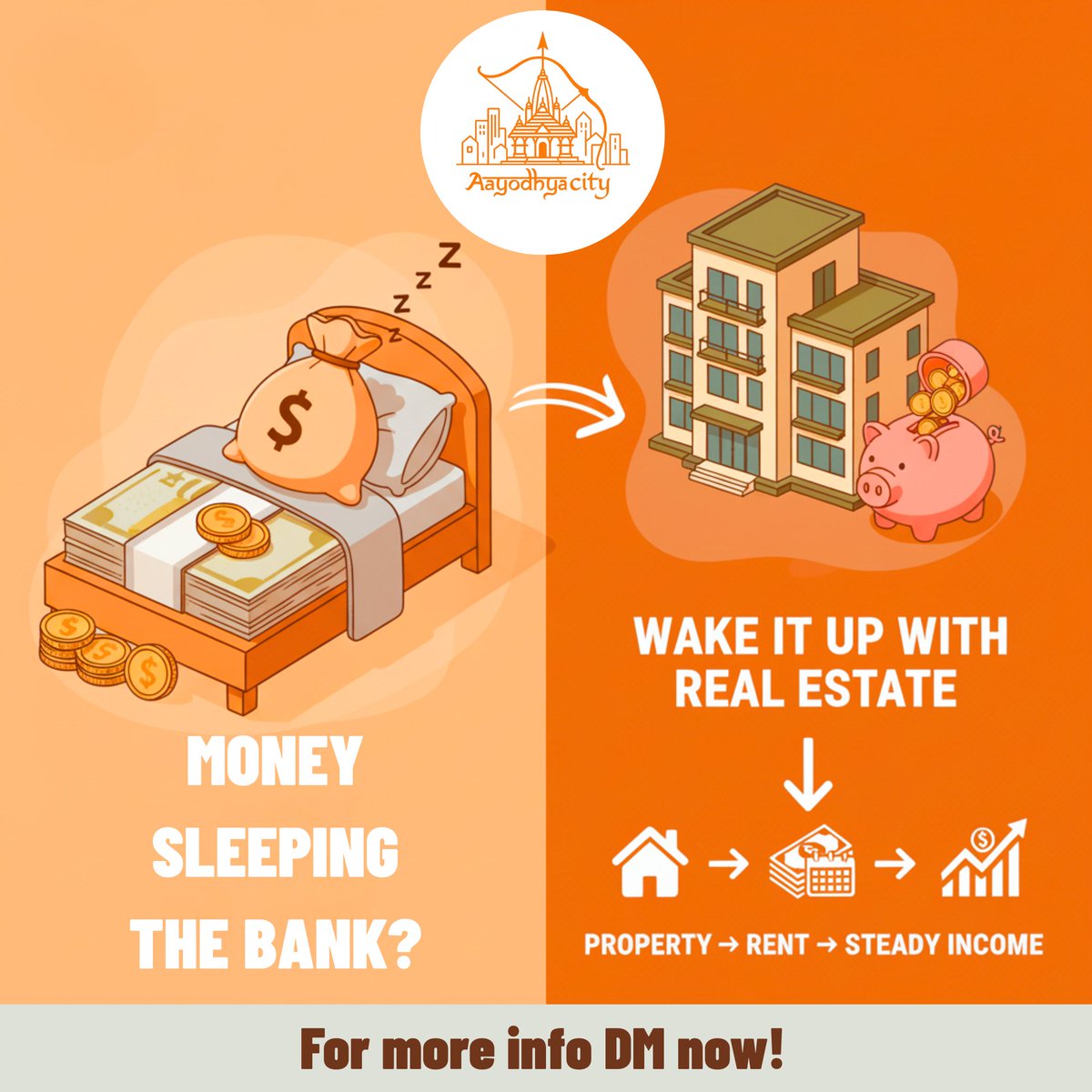 AayodhyaCity's tweet photo. Don’t let money snooze. Buy property, collect rent, build steady income. Real estate turns idle cash into working wealth.
DM now to know more!
#realestateinvesting  #PassiveIncome  #WealthBuilding #InvestmentProperty #RealEstateInvestor #FinancialFreedom #BRRRMethod https://t.co/GzM6ELBEKX