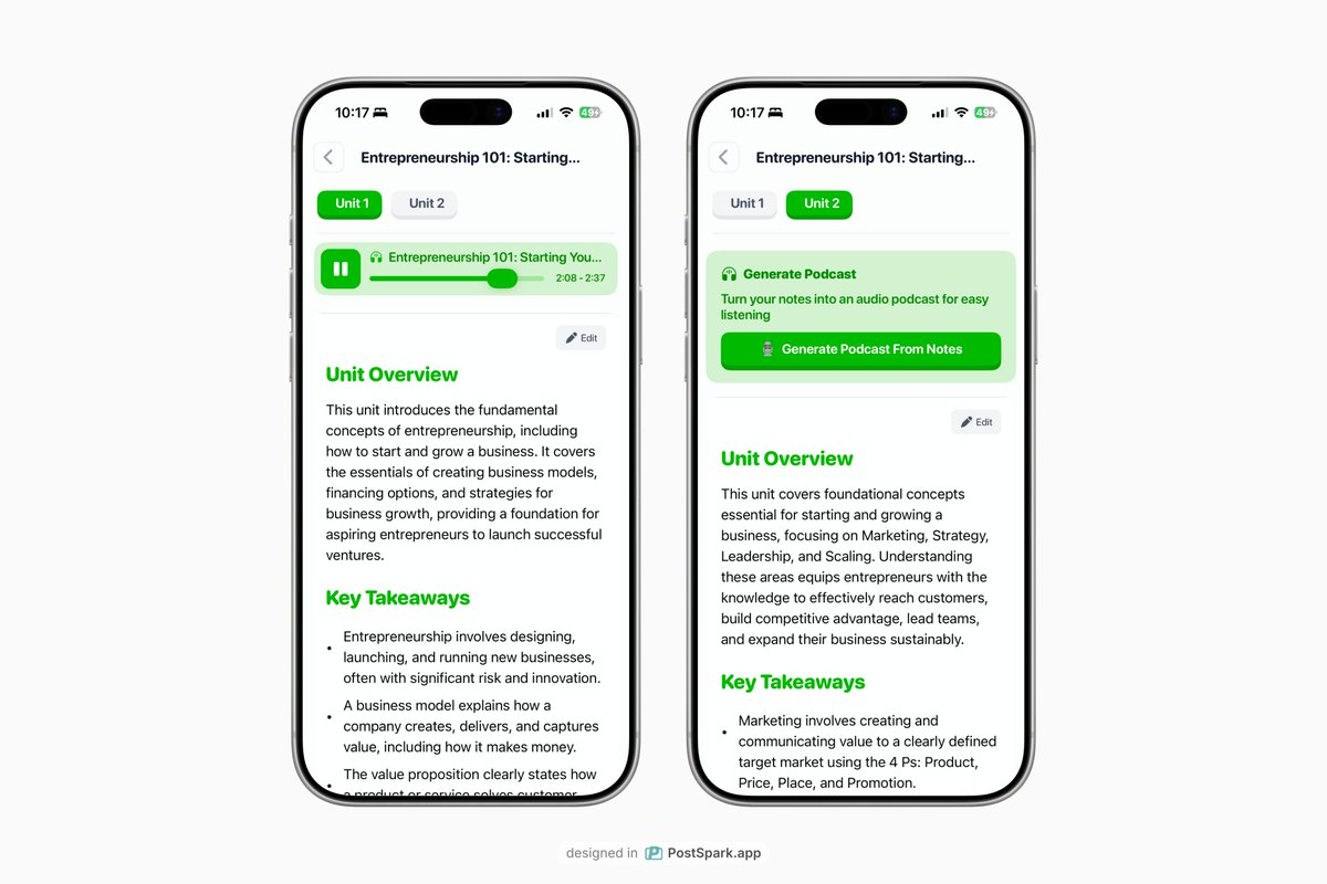 shanoysinc's tweet image. I worked on the UI for the podcast feature last night. I’m feeling a bit more comfortable with the design now. I just need to clean up the code a little.
#uiuxdesign #buildinpublic  #reactnative