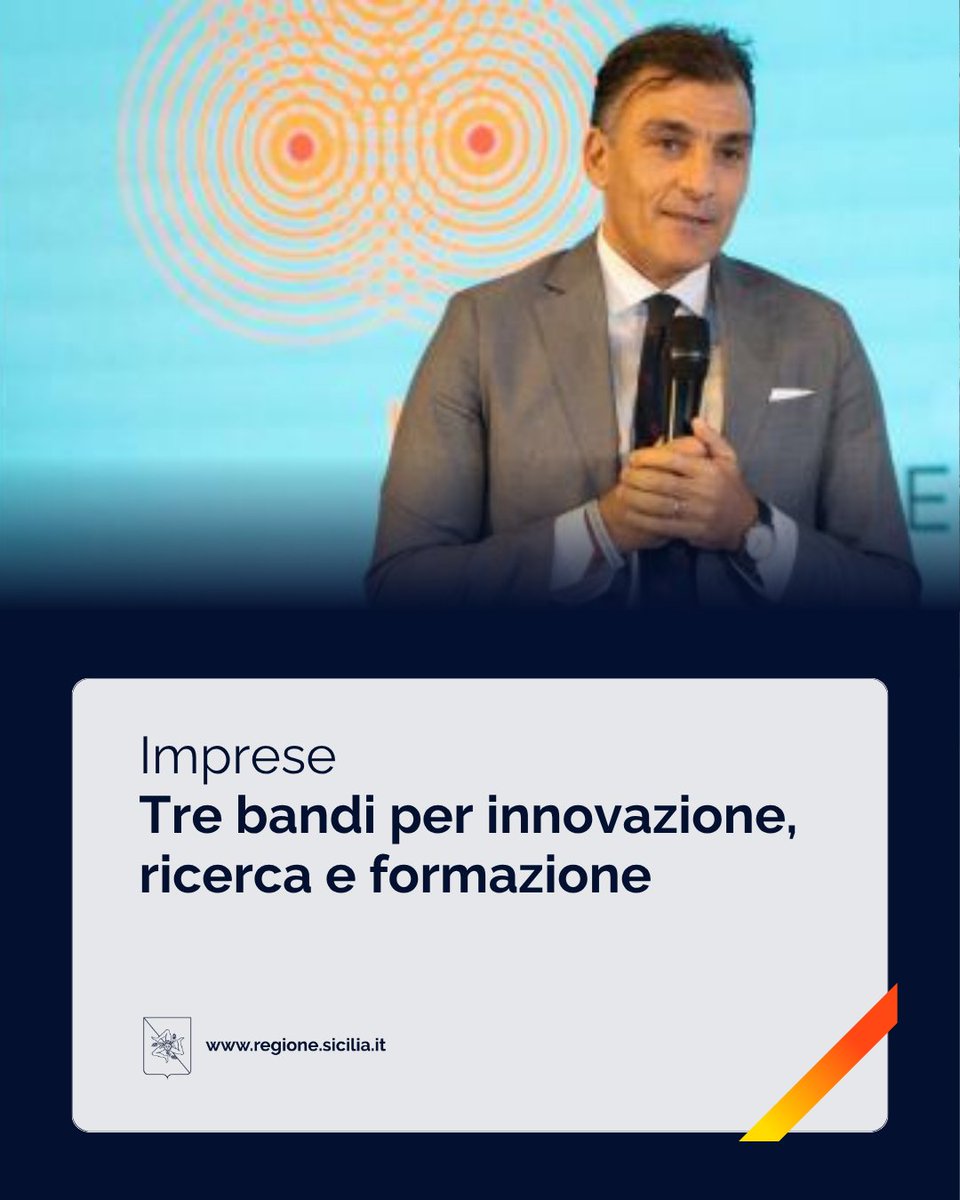 Regione_Sicilia's tweet image. ⌨️ Sono pubblicati sullo sportello telematico degli incentivi della #RegioneSiciliana tre avvisi, relativi al Programma Fesr 2021-2027, destinati alle aziende per #ricerca, #openinnovation e capitale umano.

Leggi 🔗 regione.sicilia.it/la-regione-inf…

@edytamajo