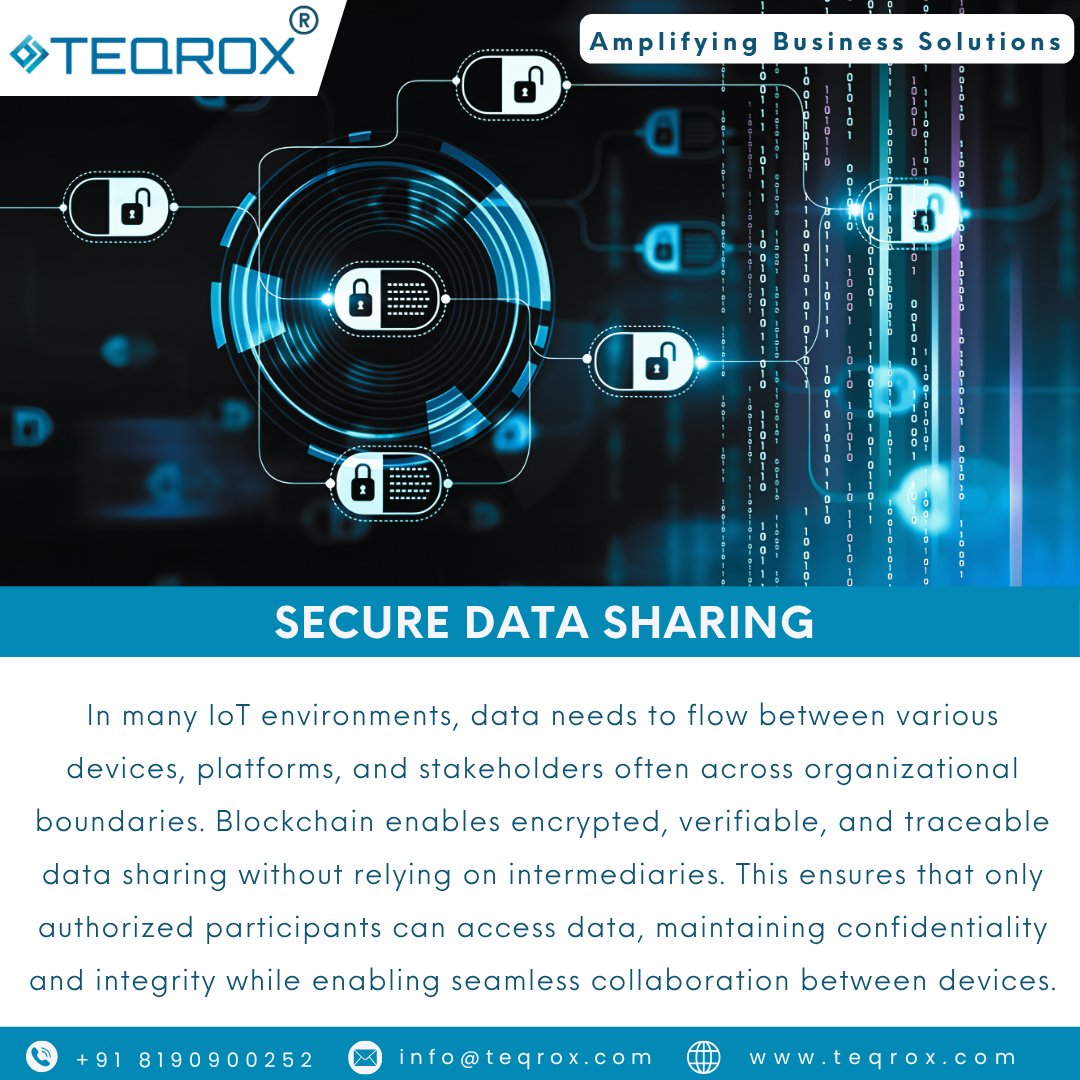 Teqroxsolutions's tweet image. 🔐 Revolutionize IoT security with blockchain technology. Secure your data, streamline workflows, and enhance transparency with our advanced solutions
🤝 Embrace the Future of Technology with Teqrox. Contact Us Now!
#blockchaininIoT #iotsecurity #BlockchainSecurity #web3solutions