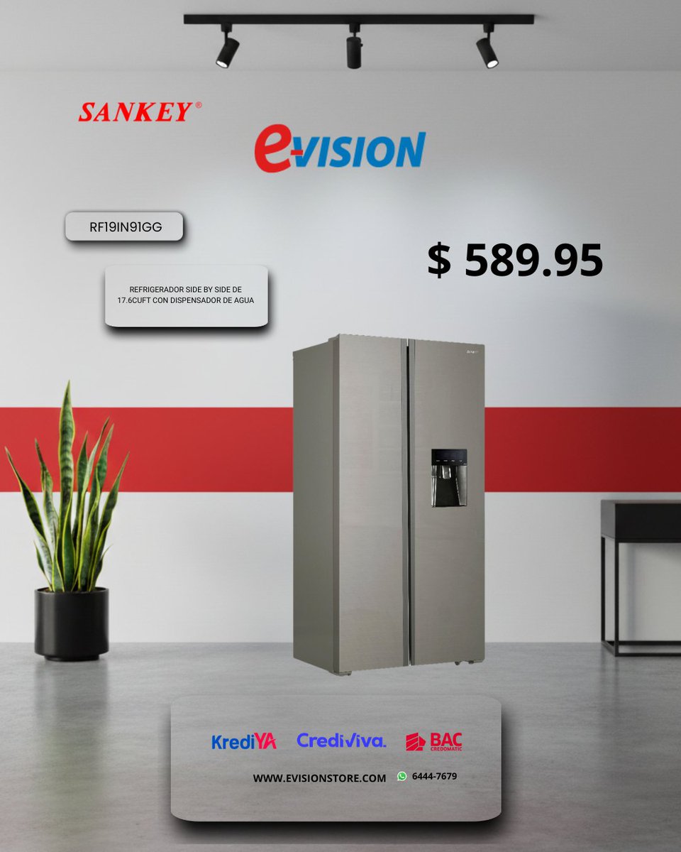 evisionstore's tweet photo. Más frío, más espacio, más estilo
Con las refrigeradoras Ankei Side-by-Side e Inverter, conserva tus alimentos frescos con tecnología avanzada y diseño que se adapta a tu cocina. 🥬❄️
Cómprala en https://t.co/QT7WXavUmd, en la app o visítanos en nuestras tiendas físicas. https://t.co/ExCuvBd0ks
