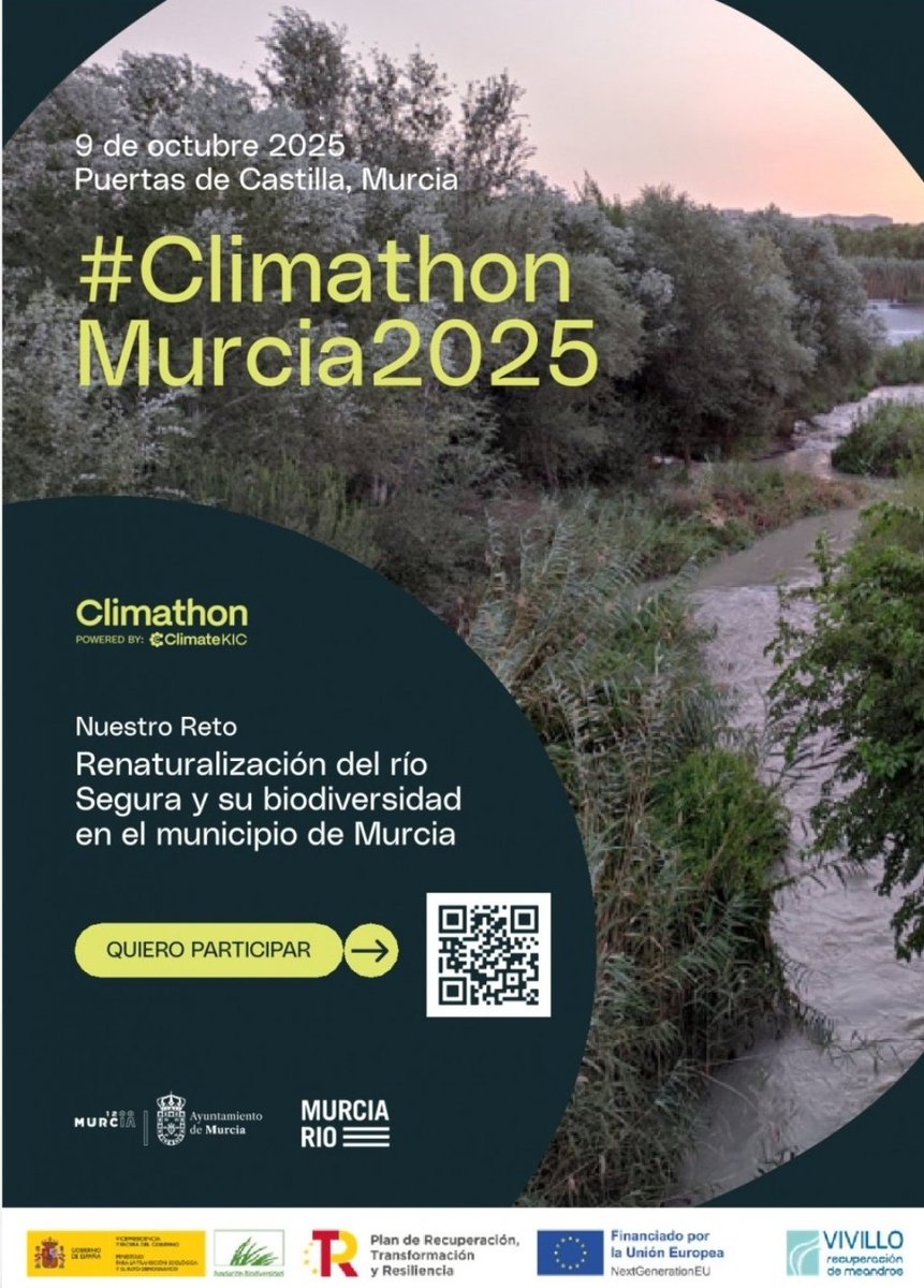 Fernando García Martín (@ferm_gm) on Twitter photo Mañana #Climathon <a href="/AytoMurcia/">Ayuntamiento de Murcia</a> sobre renaturalización del río Segura y su Biodiversidad.
Coincide con adjudicación esta semana de la rehabilitación del meandro del Vivillo (<a href="/FBiodiversidad/">Fundación Biodiversidad</a>) en la que hemos estado trabajando desde hace años en <a href="/UPCToficial/">Universidad Politécnica de Cartagena | UPCT</a>. Mañana #Climathon <a href="/AytoMurcia/">Ayuntamiento de Murcia</a> sobre renaturalización del río Segura y su Biodiversidad.
Coincide con adjudicación esta semana de la rehabilitación del meandro del Vivillo (<a href="/FBiodiversidad/">Fundación Biodiversidad</a>) en la que hemos estado trabajando desde hace años en <a href="/UPCToficial/">Universidad Politécnica de Cartagena | UPCT</a>.