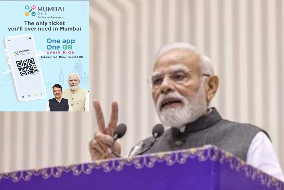 tellykhazana's tweet image. Mumbai, get ready for ONE app that does it all! 🤩
Mumbai One App: Your single QR ticket for trains, metro, and buses. No more hassle, just smooth rides.
#Mumbai #OneApp #CommuteEasy #DigitalTransformation #OneMumbaiOneApp