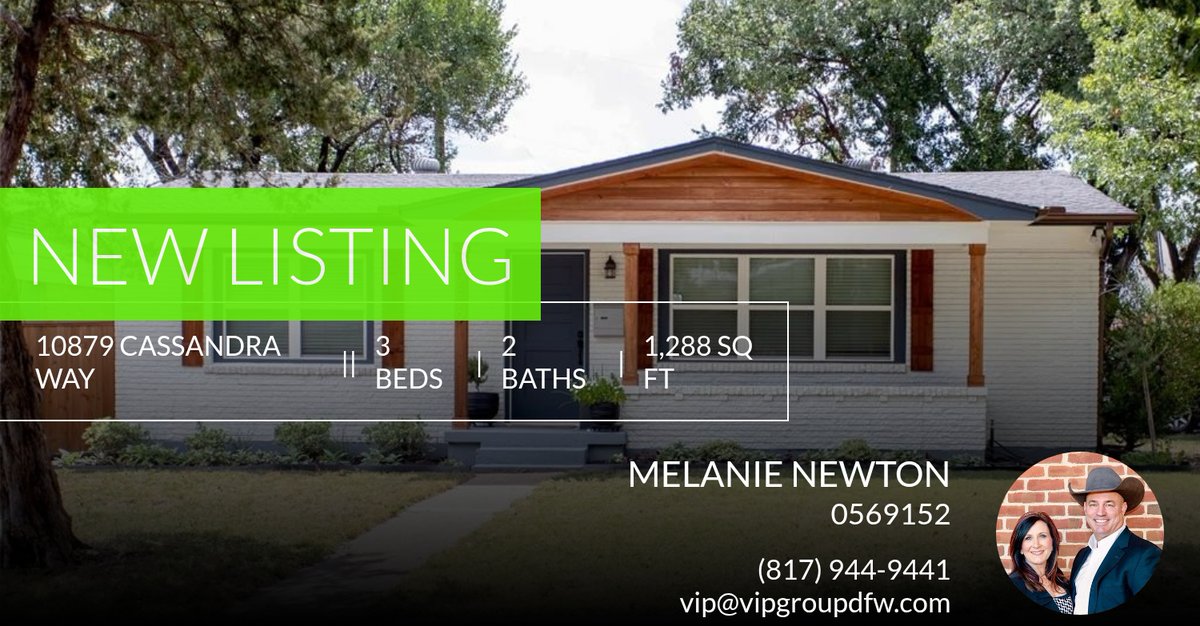 📍 New Listing 📍 Take a look at this fantastic new property that just hit the market located at 10879 Cassandra Way in Dallas. Reach out here or at (817) 944-9441 for more information homeforsale.at/10879_CASSANDR…