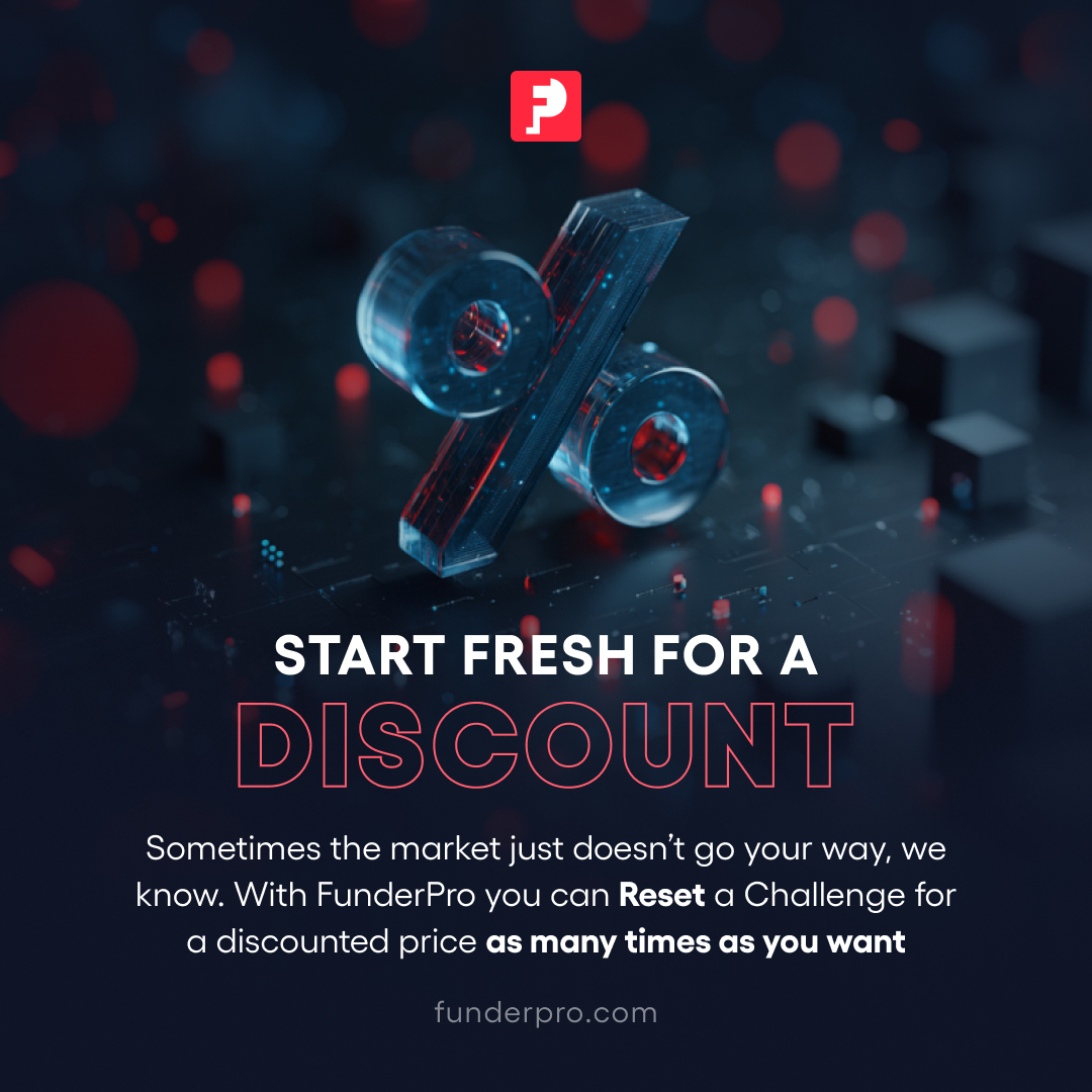 FunderProfx's tweet image. Not every challenge goes perfectly—that&apos;s trading. 

With FunderPro&apos;s Reset option, you can start fresh at a discounted rate whenever you want. 

Learn, adjust, and try again.