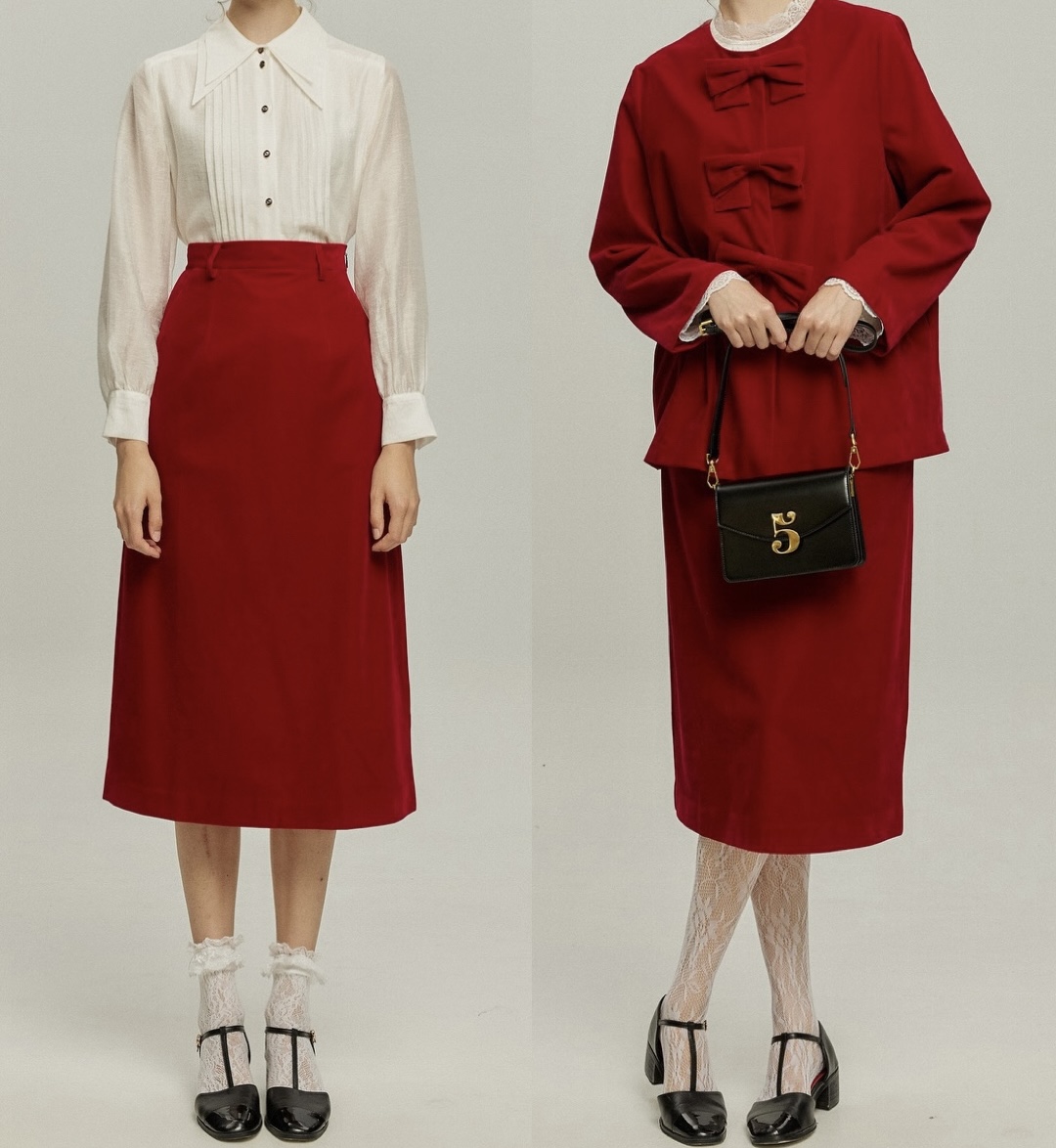 10月9日(木)新作販売開始 《ケーキは何ピース欲しい？》Top,Skirt/Red