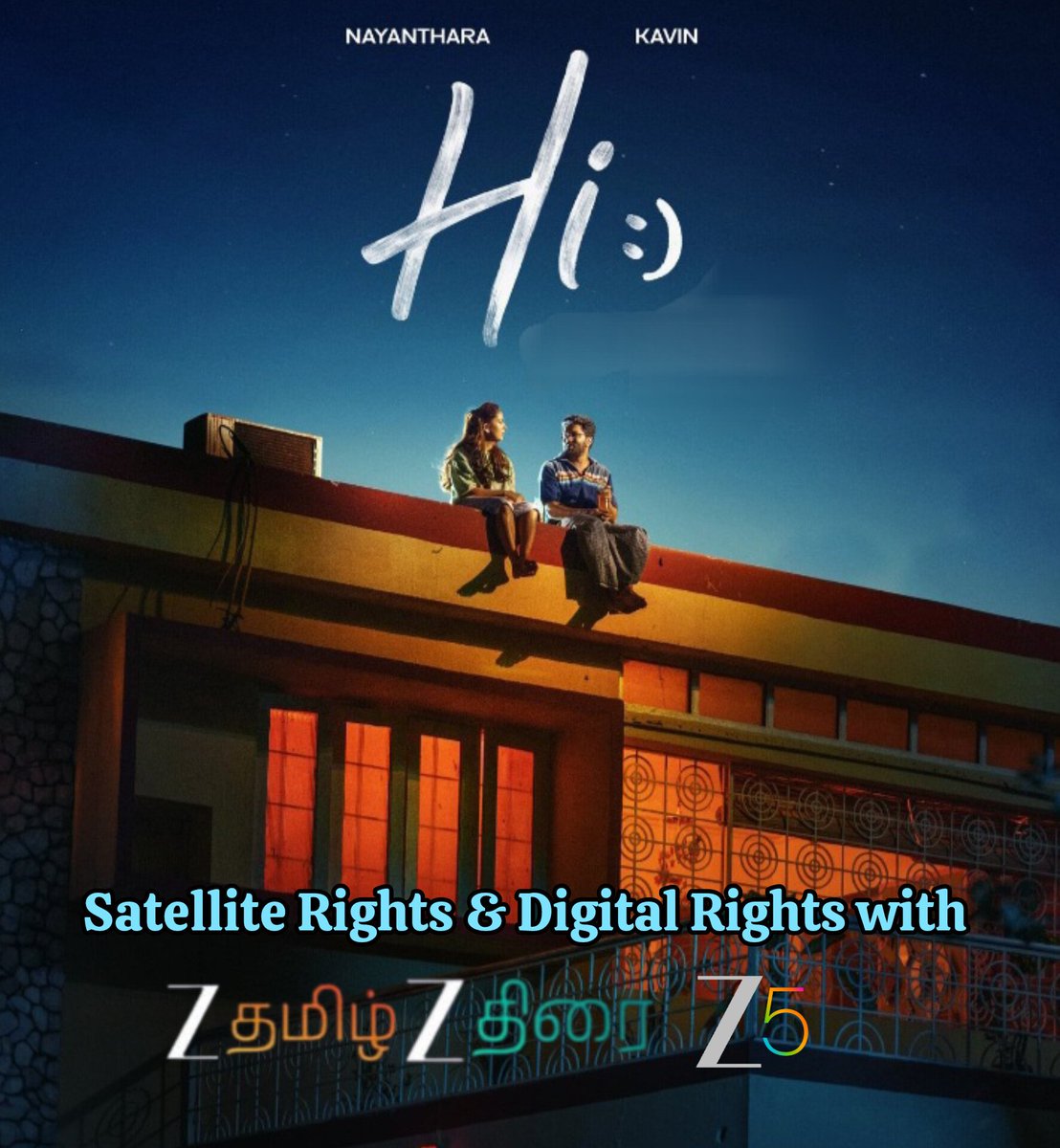 singaravelan360's tweet photo. Media Rights Update📢
Hi - The Movie
Satellite Rights & Digital Rights with @ZeeTamil , @zeethirai & @ZEE5Tamil
#HiTheMovie #Nayanthara #Kavin #VishnuEdavan #ZeeStudios #SevenScreenStudios #Zee5 #ZeeThirai #ZeeTamil #HiwithZee https://t.co/FTHYRZQDlg