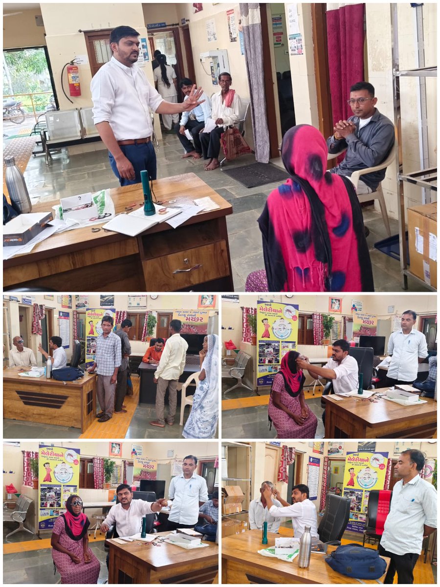 dieco_cu_health's tweet photo. આજરોજ કદવાલ તાલુકાના પ્રાથમિક આરોગ્ય કેન્દ્ર બાર ખાતે NPCB&VI કાર્યક્રમ અંતર્ગત રેફરલ શંકાજનક દર્દીઓનું ડિસ્ટ્રિક્ટ હોસ્પિટલ છોટાઉદેપુર ના ઓપ્થલમિક આસિસ્ટન્ટ દ્વારા સ્ક્રીનીંગ કરવામાં આવ્યું.
#NPCB https://t.co/Etp5HULrt7