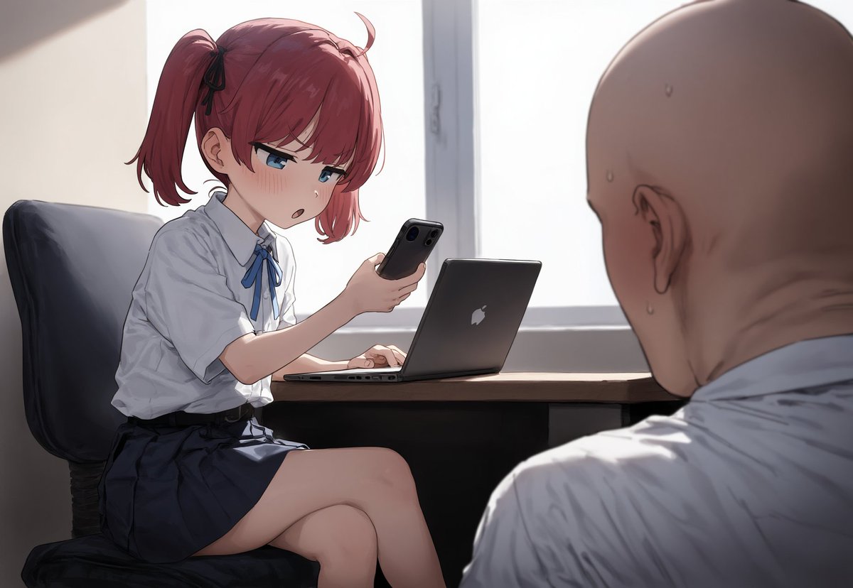 AIイラストやっててよかった!!!!!これからは上司を赤髪ツインテールロリだと思って生活することにする!!!!!!!!! 